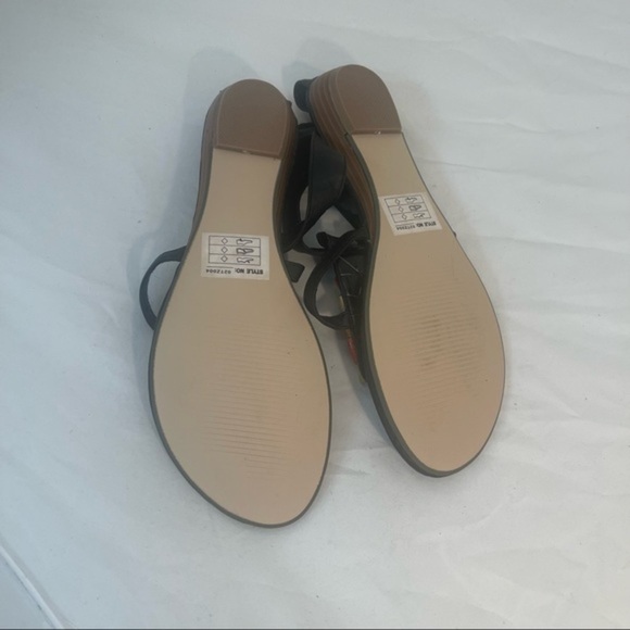 Bellisima Beaded Black Ankle Strap Sandal Size 38 - Picture 5 of 5